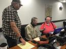 Bill Townsend, KJ5ABG; Jeff Laughlin, KJ5DNA, and Dr. Randy Holland, N5DDS, at the Lamar County EOC in Paris, Texas. [Steven Lott Smith, KG5VK, photo]